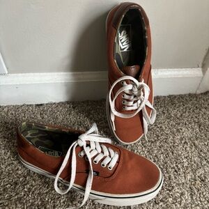 Vans size 7.5 brown/burnt orange color